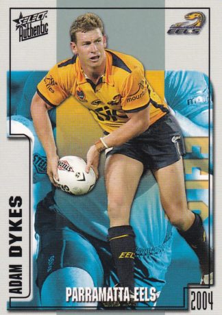 2004 NRL Authentic Common Card - Base 091 Adam Dykes Parramatta Eels