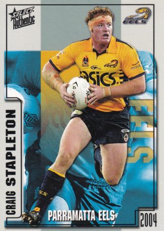 2004 NRL Authentic Common Card - Base 092 Craig Stapleton Parramatta Eels
