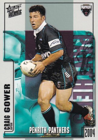 2004 NRL Authentic Common Card - Base 100 Craig Gower Penrith Panthers