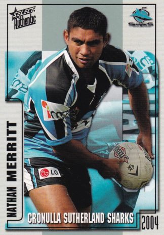 2004 NRL Authentic Common Card - Base 116 Nathan Merritt Cronulla Sharks