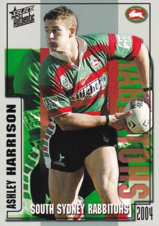 2004 NRL Authentic Common Card - Base 139 Ashley Harrison South Sydney Rabbitohs