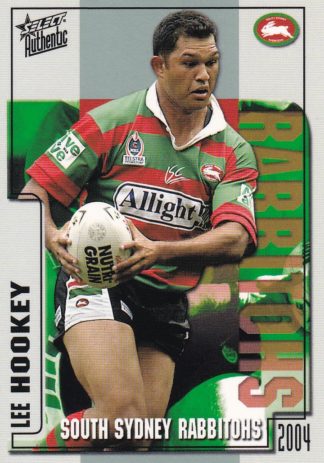 2004 NRL Authentic Common Card - Base 141 Lee Hookey South Sydney Rabbitohs