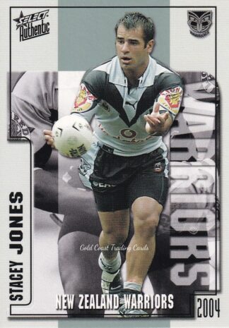 2004 NRL Authentic Common Card - Base 163 Stacey Jones New Zealand Warriors