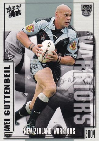 2004 NRL Authentic Common Card - Base 164 Awen Guttenbeil New Zealand Warriors