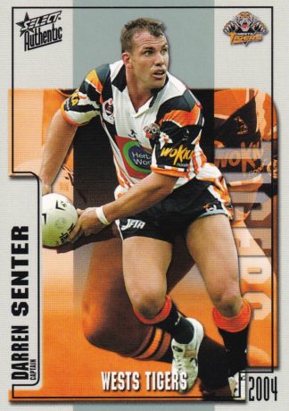 2004 NRL Authentic Common Card - Base 171 Darren Senter Wests Tigers