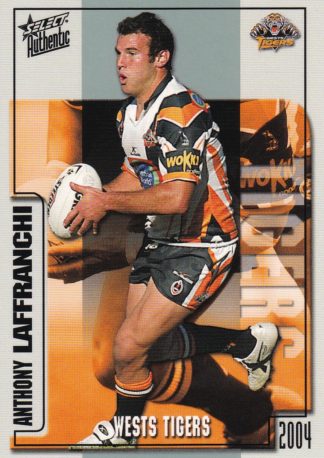 2004 NRL Authentic Common Card - Base 172 Anthony Laffranchi Wests Tigers