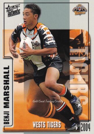 2004 NRL Authentic Common Card - Base 177 Benji Marshall Wests Tigers