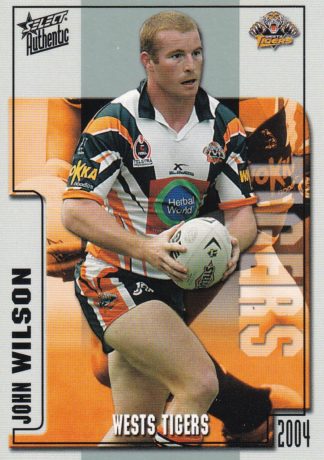 2004 NRL Authentic Common Card - Base 181 John Wilson Wests Tigers