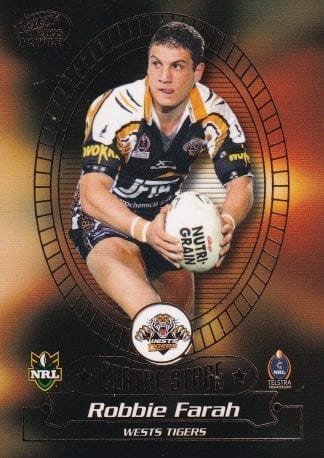 2005 NRL Power Survey Card Centre Stage - CS1 Robbie Farah Wests Tigers
