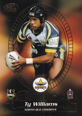2005 NRL Power Survey Card Centre Stage - CS2 Ty Williams North Qld Cowboys