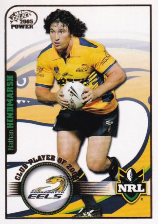 2005 NRL Power Club Player Of The Year - CP09 Nathan Hindmarsh Parramatta Eels