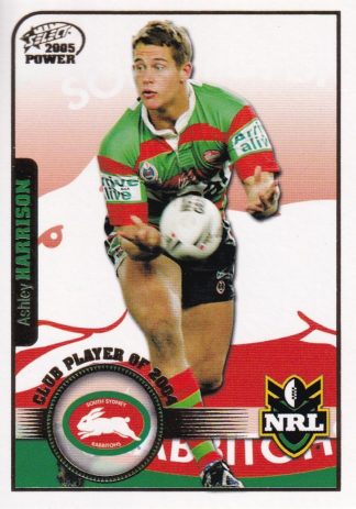 2005 NRL Power Club Player Of The Year - CP12 Ashley Harrison Rabbitohs