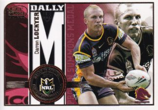 2005 NRL Power Honour Roll - HR4 Darren Lockyer Brisbane Broncos