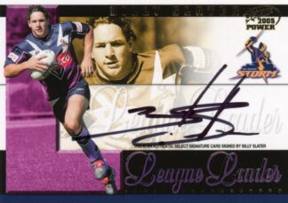 2005 NRL Power League Leader Signature - LLS2 Billy Slater Melbourne Storm