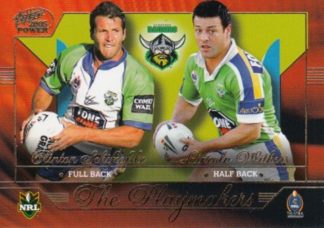 2005 NRL Power Playmakers - PM03 Schifcofske & Withers Canberra Raiders