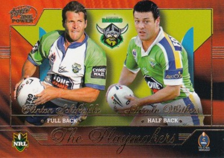 2005 NRL Power Playmakers - PM03 Schifcofske & Withers Canberra Raiders