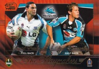 2005 NRL Power Playmakers - PM04 Peachey & Kimmorley Cronulla Sharks