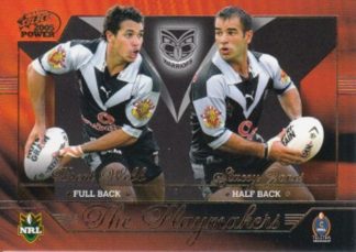 2005 NRL Power Playmakers - PM14 Webb & Jones Warriors