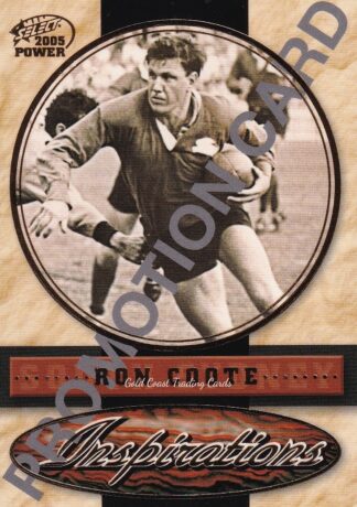 2005 NRL Power Promotional Card - I01 Ron Coote South Sydney Rabbitohs