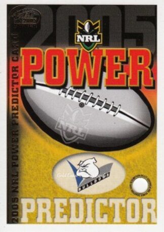 2005 NRL Power Premiership Predictor - PC02 Canterbury Bulldogs