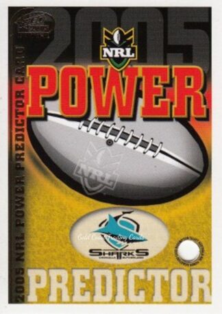2005 NRL Power Premiership Predictor - PC04 Cronulla Sharks