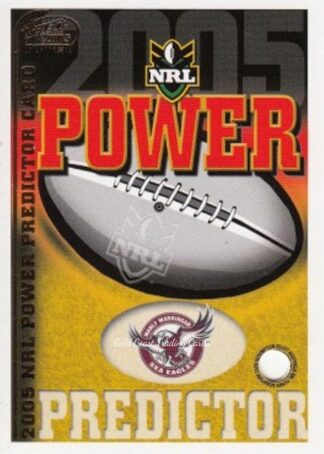 2005 NRL Power Premiership Predictor - PC05 Manly Sea Eagles