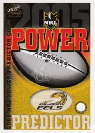 2005 NRL Power Premiership Predictor - PC09 Parramatta Eels
