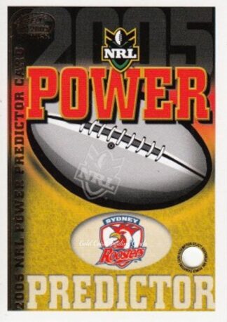 2005 NRL Power Premiership Predictor - PC13 Sydney Roosters