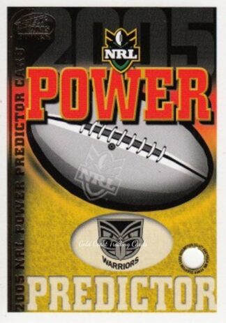 2005 NRL Power Premiership Predictor - PC14 Warriors