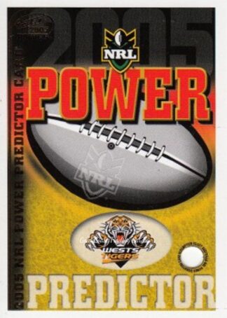 2005 NRL Power Premiership Predictor - PC15 Wests Tigers