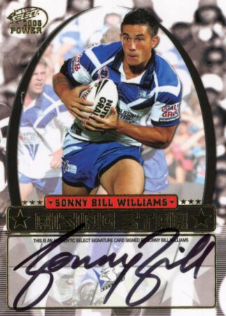 2005 NRL Power Rising Star Signature - RSS2 Sonny Bill Williams Canterbury Bulldogs