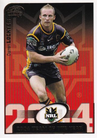 2005 NRL Power Team Of The Year - TY04 Darren Lockyer Brisbane Broncos