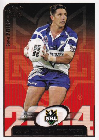 2005 NRL Power Team Of The Year - TY10 Steve Price Canterbury Bulldogs