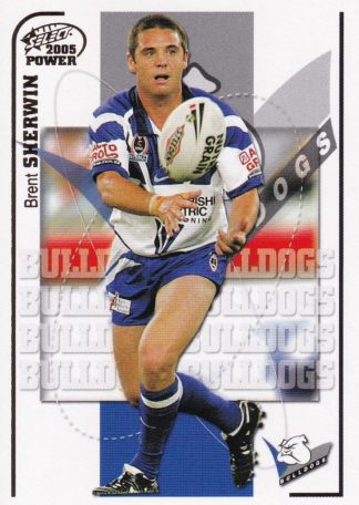2005 NRL Power Common Card - Base 024 Brent Sherwin Canterbury Bulldogs