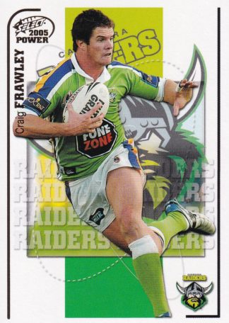 2005 NRL Power Common Card - Base 031 Craig Frawley Canberra Raiders