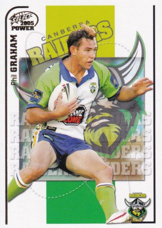 2005 NRL Power Common Card - Base 033 Phil Graham Canberra Raiders