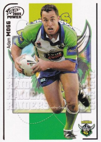 2005 NRL Power Common Card - Base 035 Adam Mogg Canberra Raiders