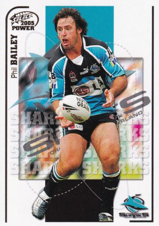 2005 NRL Power Common Card - Base 041 Phil Bailey Cronulla Sharks