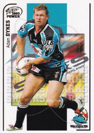 2005 NRL Power Common Card - Base 043 Adam Dykes Cronulla Sharks