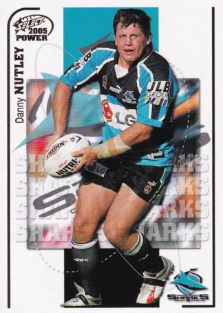 2005 NRL Power Common Card - Base 046 Danny Nutley Cronulla Sharks