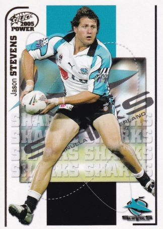 2005 NRL Power Common Card - Base 048 Jason Stevens Cronulla Sharks