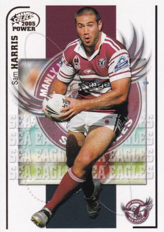2005 NRL Power Common Card - Base 054 Sam Harris Manly Sea Eagles