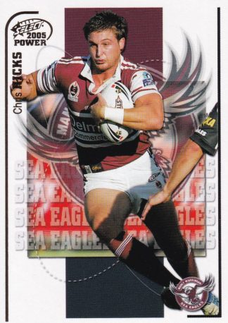 2005 NRL Power Common Card - Base 055 Chris Hicks Manly Sea Eagles