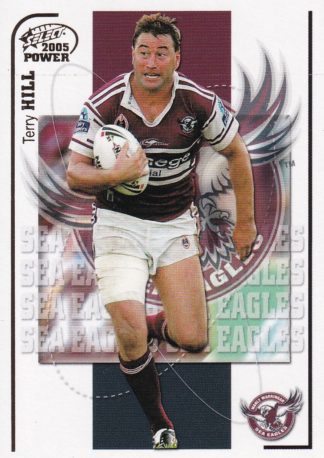 2005 NRL Power Common Card - Base 056 Terry Hill Manly Sea Eagles