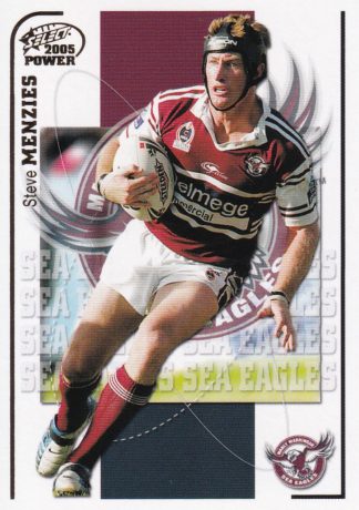 2005 NRL Power Common Card - Base 059 Steve Menzies Manly Sea Eagles