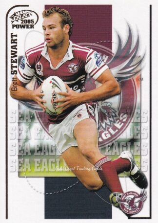 2005 NRL Power Common Card - Base 060 Brett Stewart Manly Sea Eagles