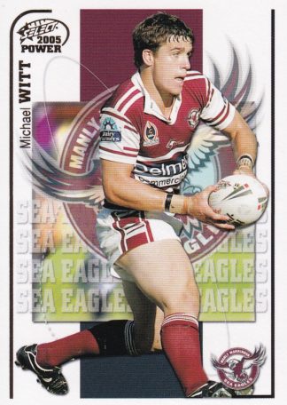 2005 NRL Power Common Card - Base 062 Michael Witt Manly Sea Eagles