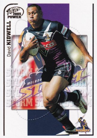 2005 NRL Power Common Card - Base 069 David Kidwell Melbourne Storm