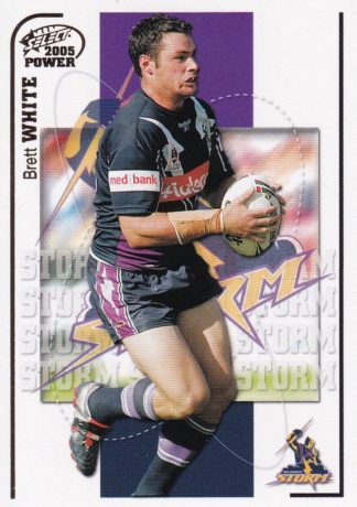 2005 NRL Power Common Card - Base 074 Brett White Melbourne Storm