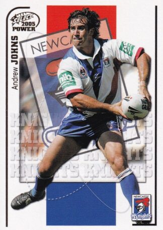 2005 NRL Power Common Card - Base 076 Andrew Johns Newcastle Knights